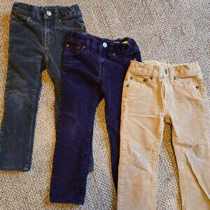 FLASH SALE | Bundle of CREWCUTS corduroy pants | Size 4